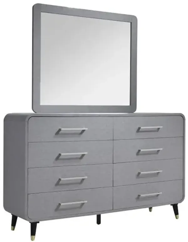 Celine Dresser Mirror in Gray Finish