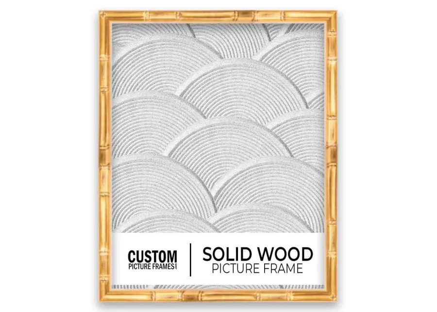 Gold Bamboo Picture Frame