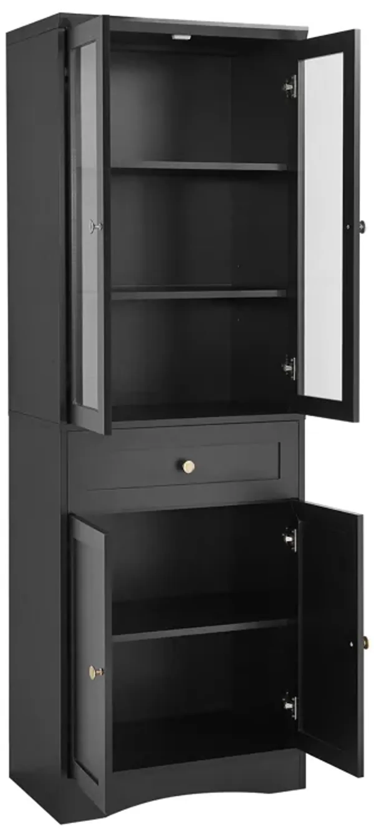 Merax Bathroom Storage Cabinet with 4 Doors