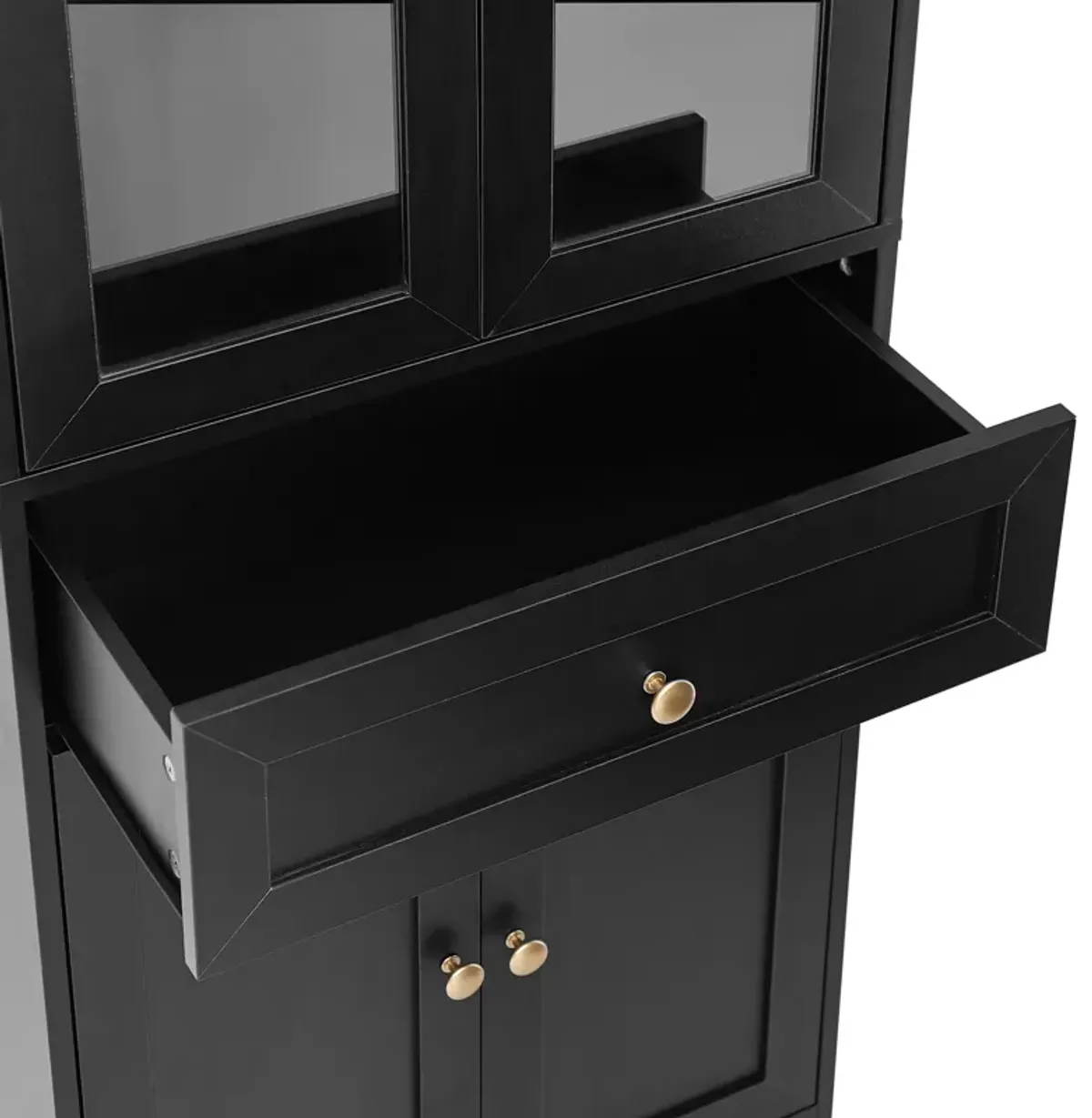 Merax Bathroom Storage Cabinet with 4 Doors