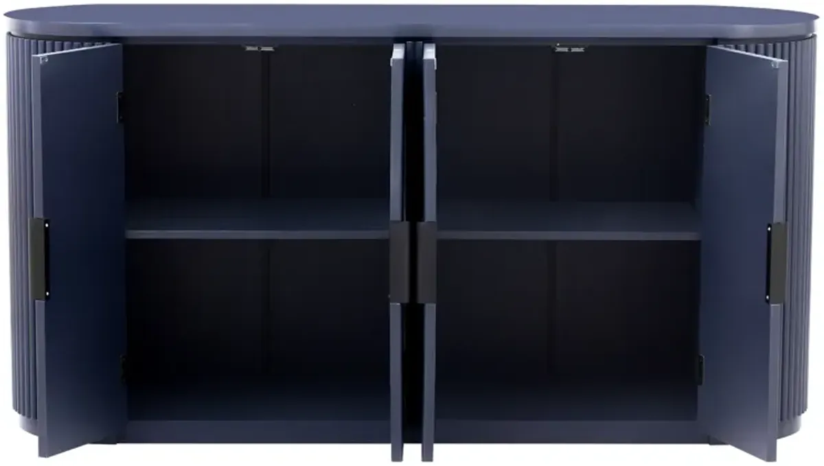 Merax Classic Storage Cabinet with Metal Handles