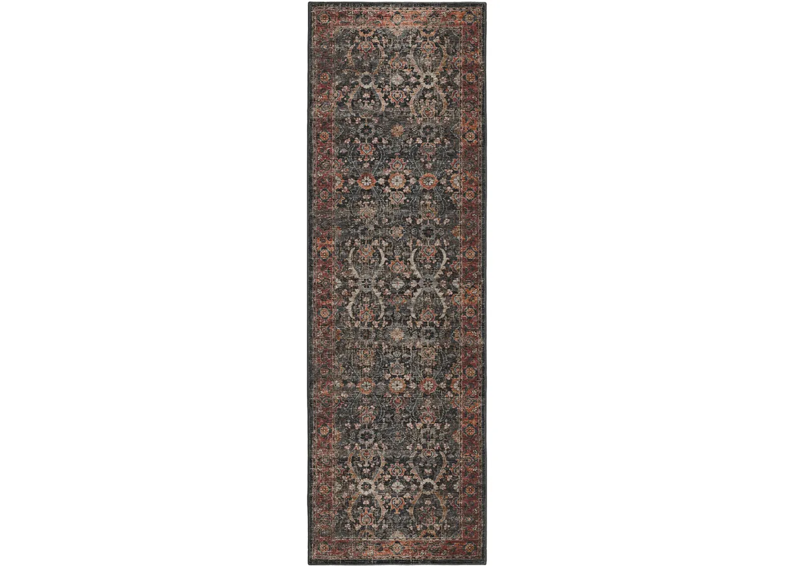 Jericho JC1 Charcoal 2'6" x 12' Rug