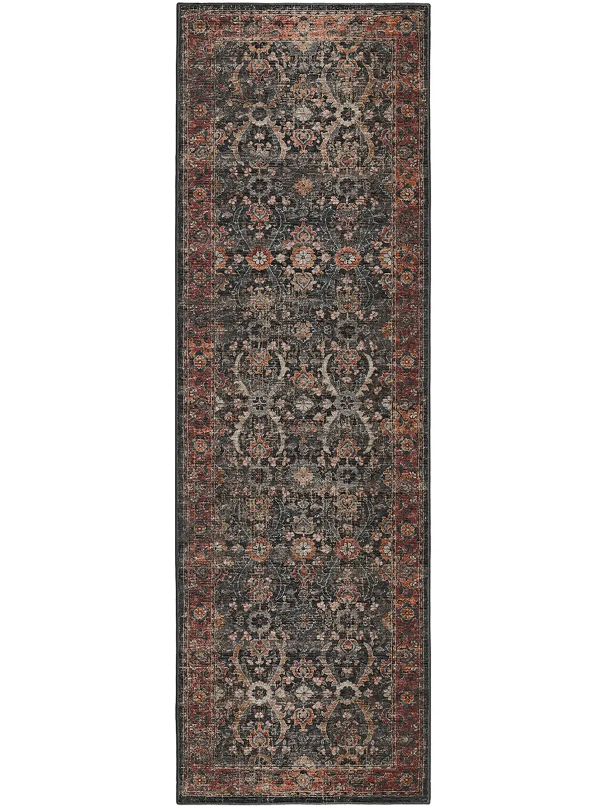 Jericho JC1 Charcoal 2'6" x 12' Rug