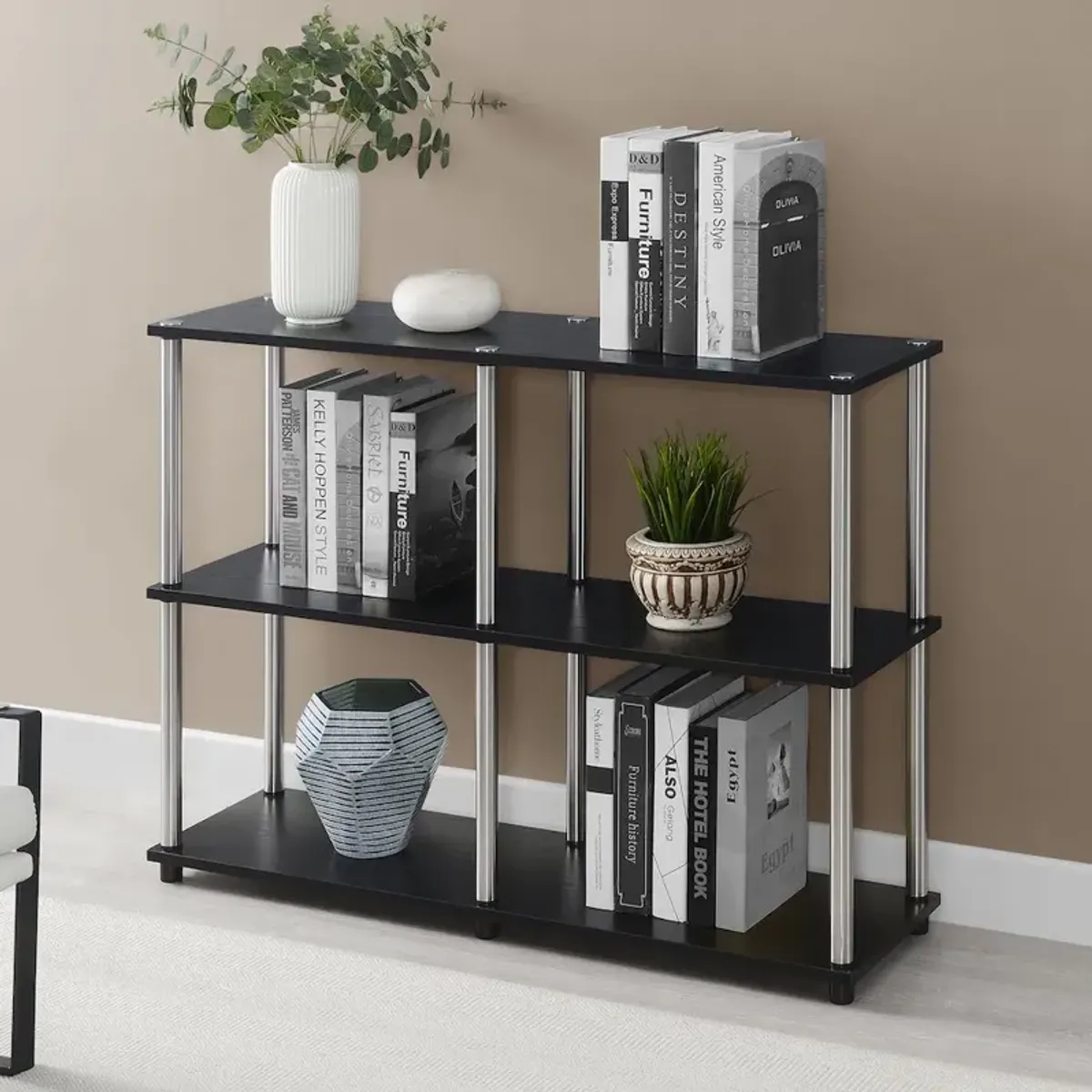 Convenience Concepts Designs2Go No Tools Console Table with Shelves