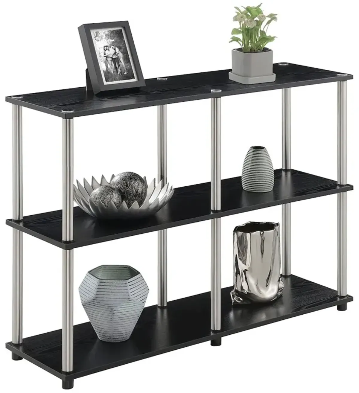 Convenience Concepts Designs2Go No Tools Console Table with Shelves