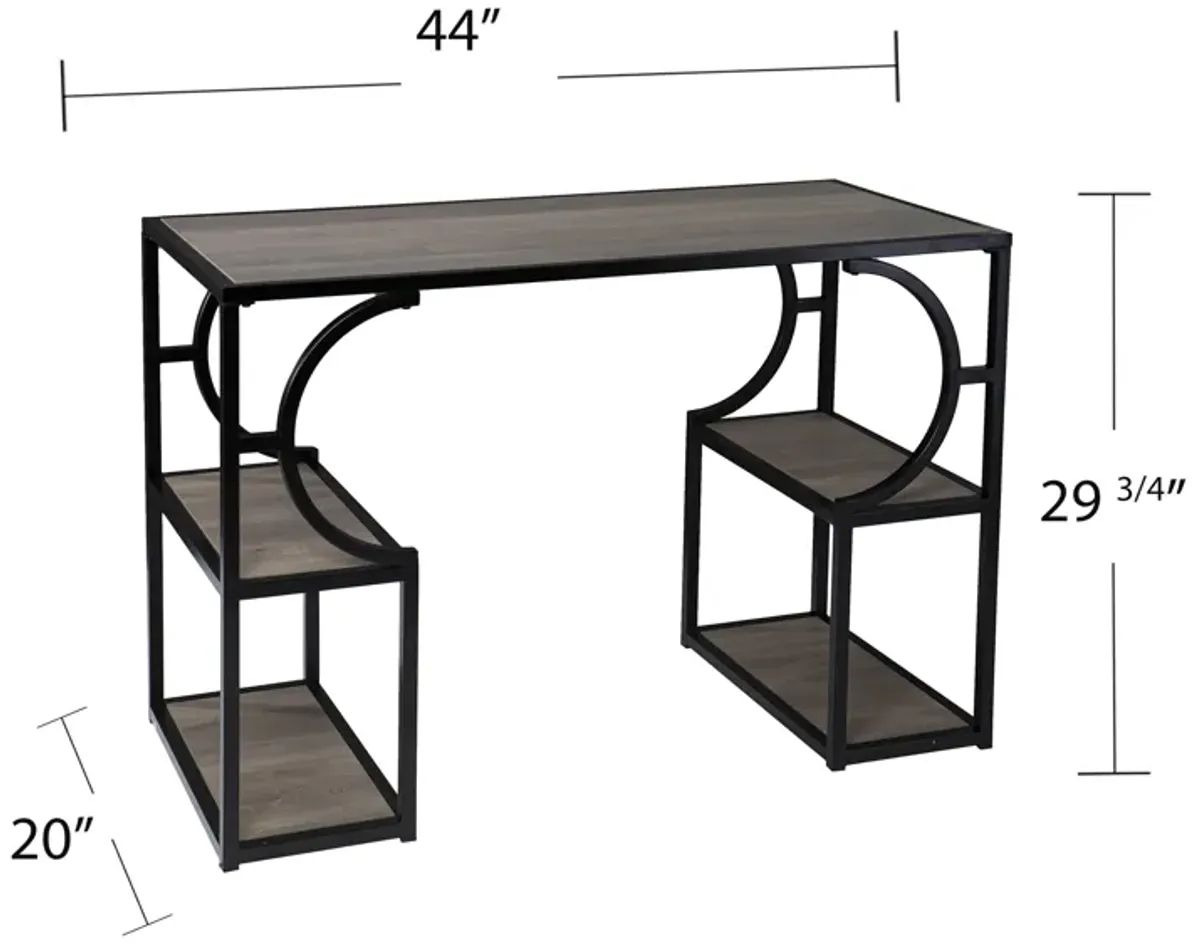 Tyberton Writing Desk with Storage