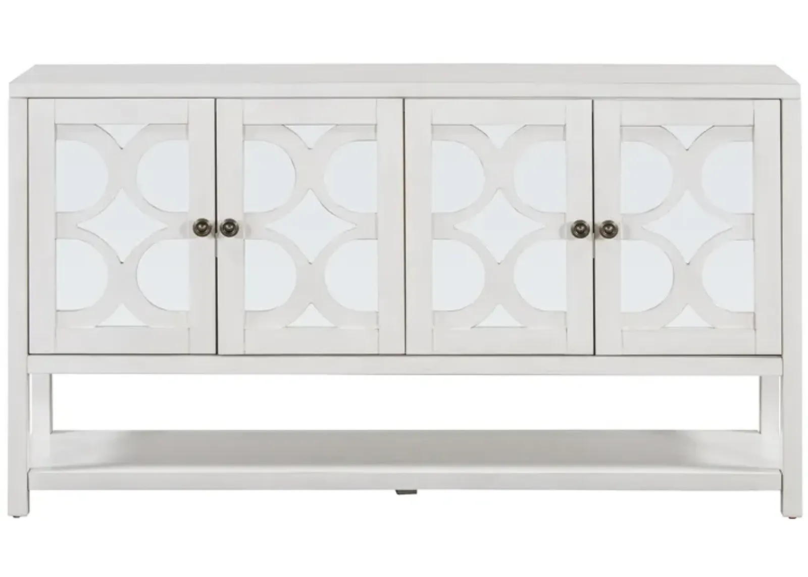 Merax Retro Storage Cabinet Sideboard with Mirrored Doors