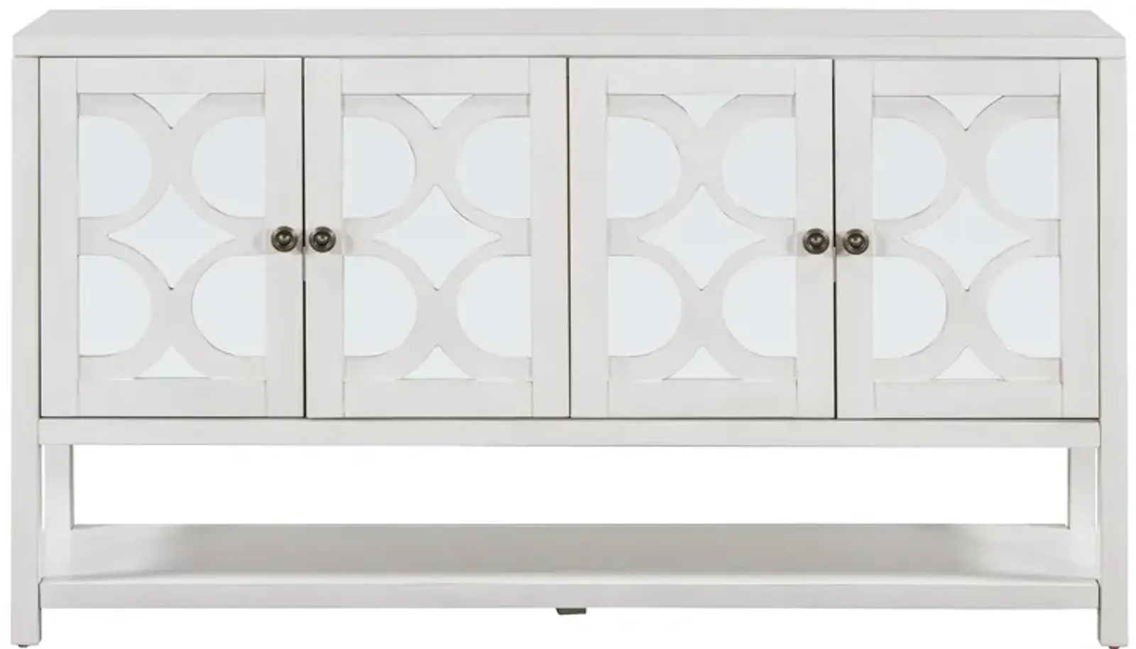 Merax Retro Storage Cabinet Sideboard with Mirrored Doors