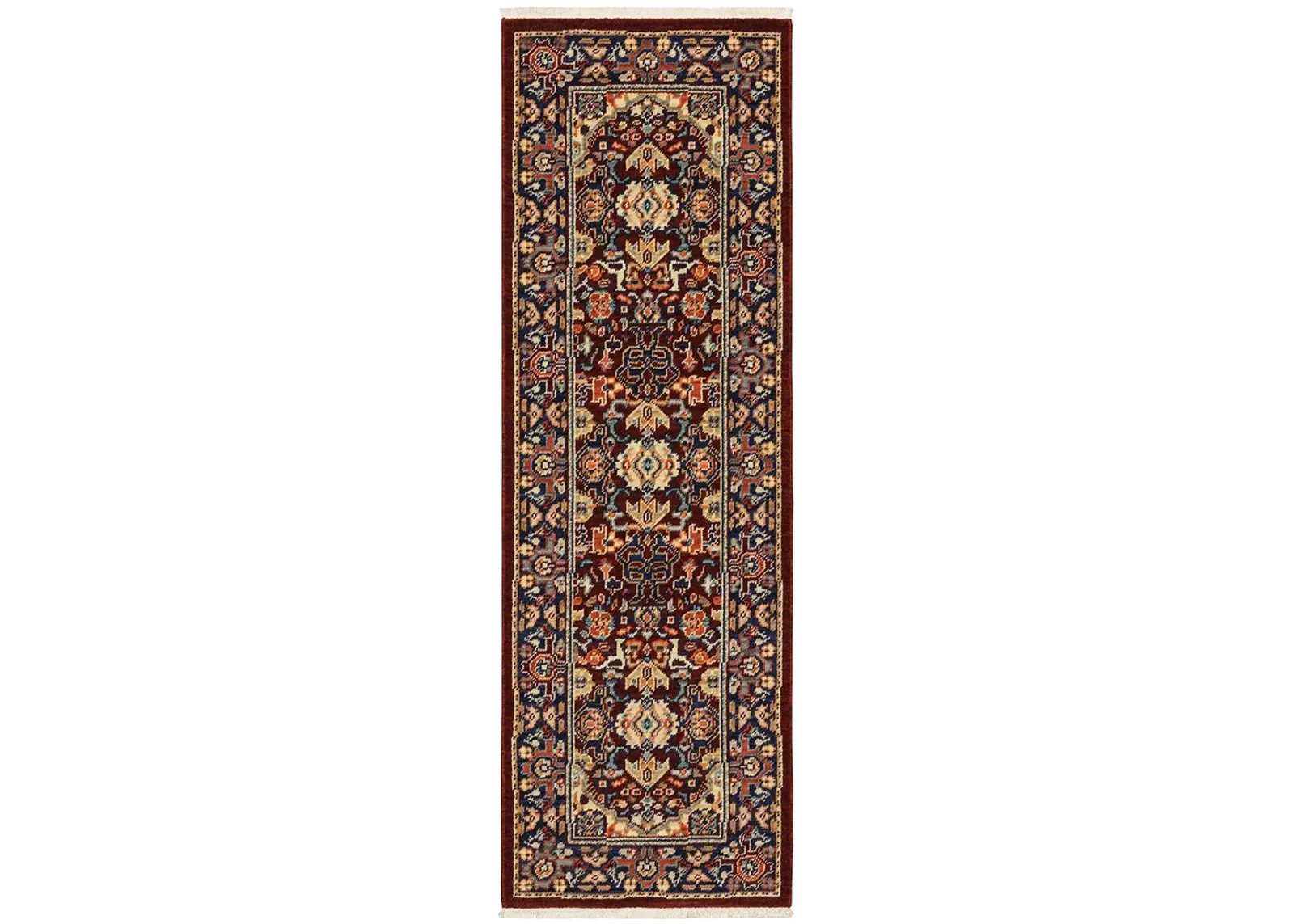 Lilihan 2' x 6' Red Rug