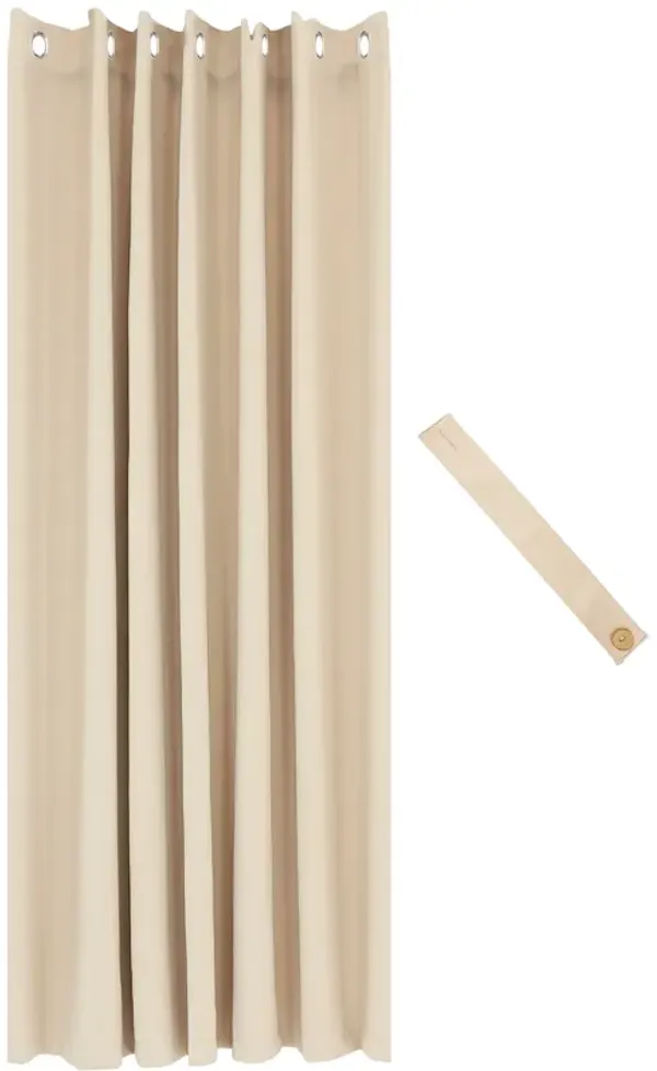 Sunnydaze Room Darkening Curtain Panel - Beige - 100 in x 84 in