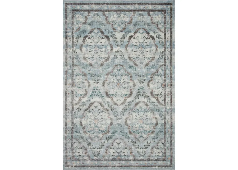 Courtyard COU02 Blue 7'6" x 9'6" Rug