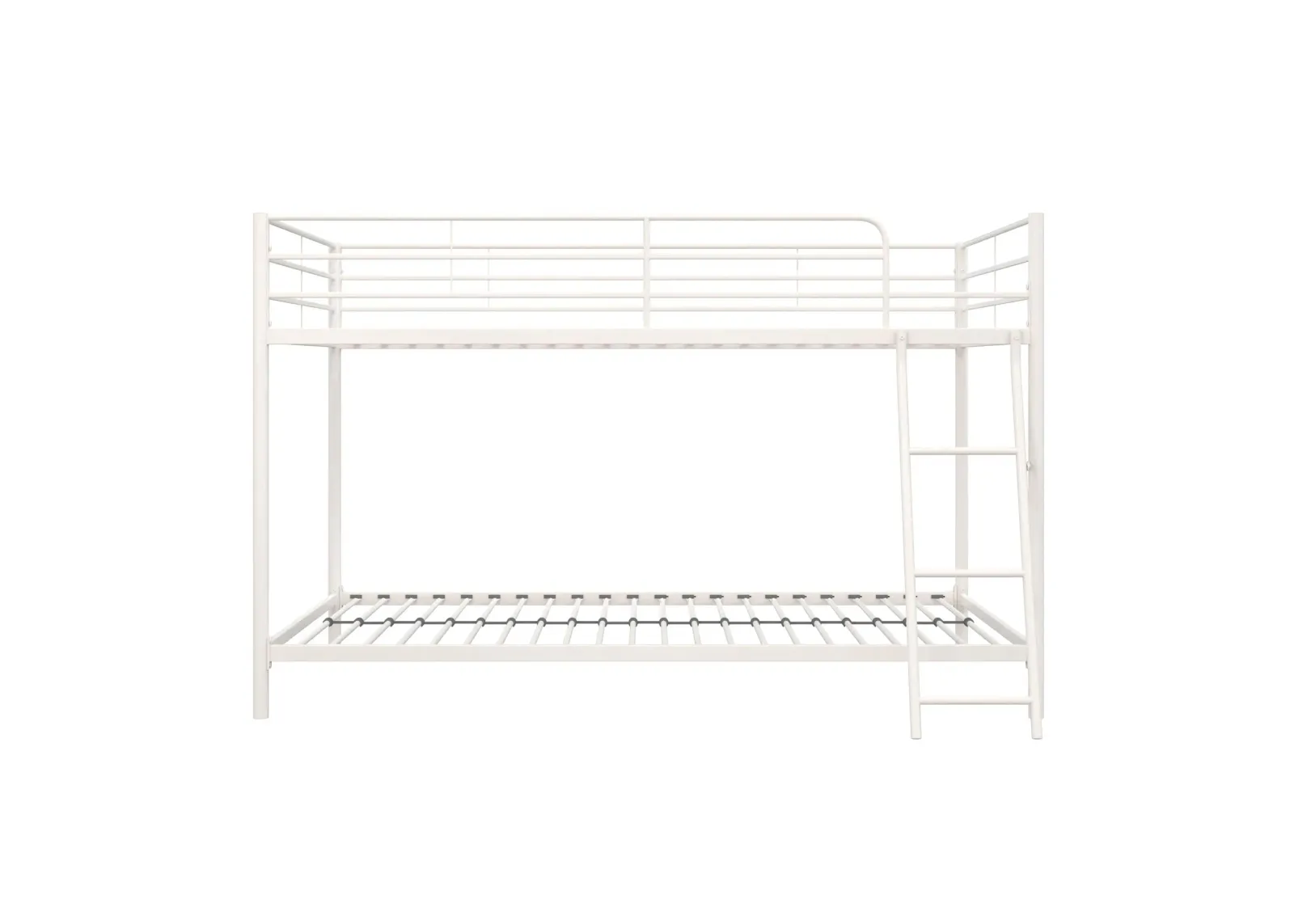 Atwater Living Bloor Small Space Metal Bunk Bed with Ladder and Safety Railings