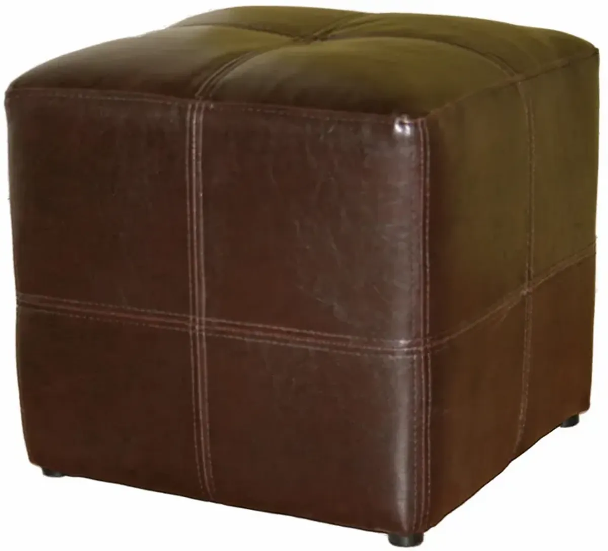 Baxton Studio Nox Dark Brown Ottoman