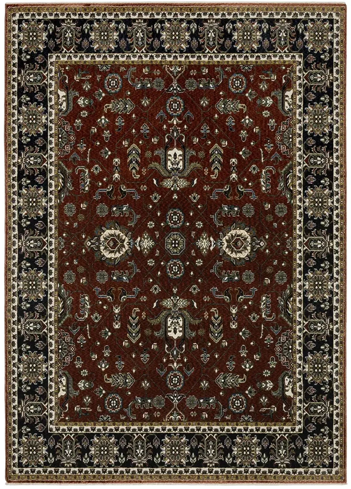 Vivian 6'7" x 9'6" Red Rug