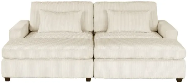 Merax  Square Arm Sofa with Removable Back Cushions