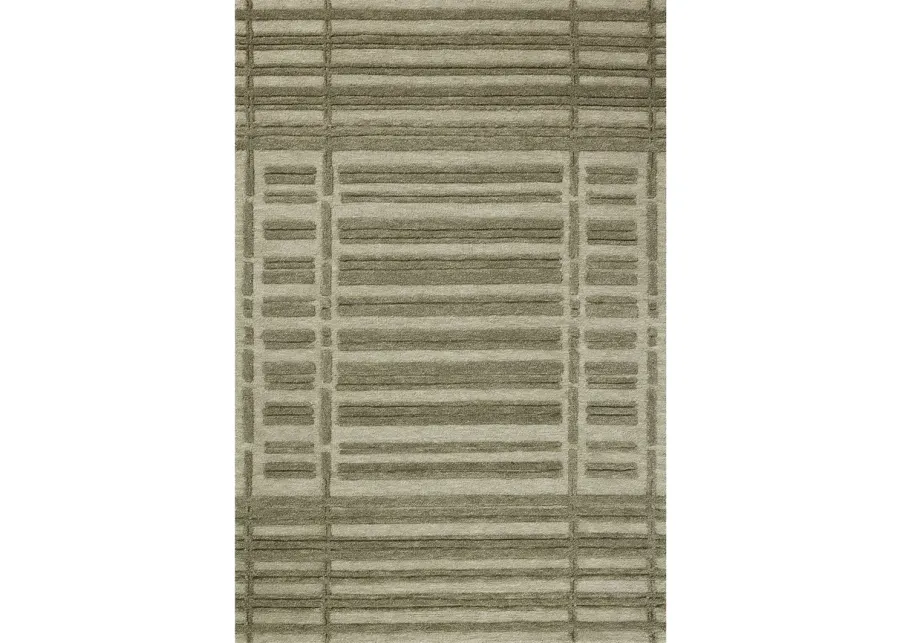 Bradley BRL-07 Sage / Olive 3''6" x 5''6" Rug by Chris Loves Julia