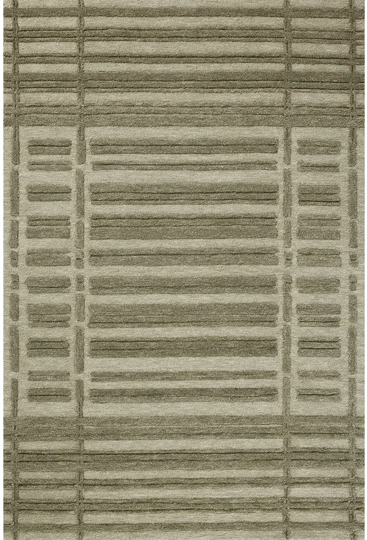 Bradley BRL-07 Sage / Olive 3''6" x 5''6" Rug by Chris Loves Julia