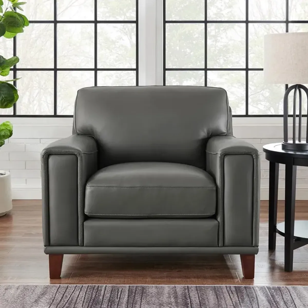 Hayward Top Grain Leather Chair