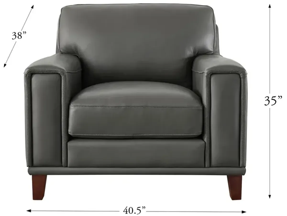 Hayward Top Grain Leather Chair