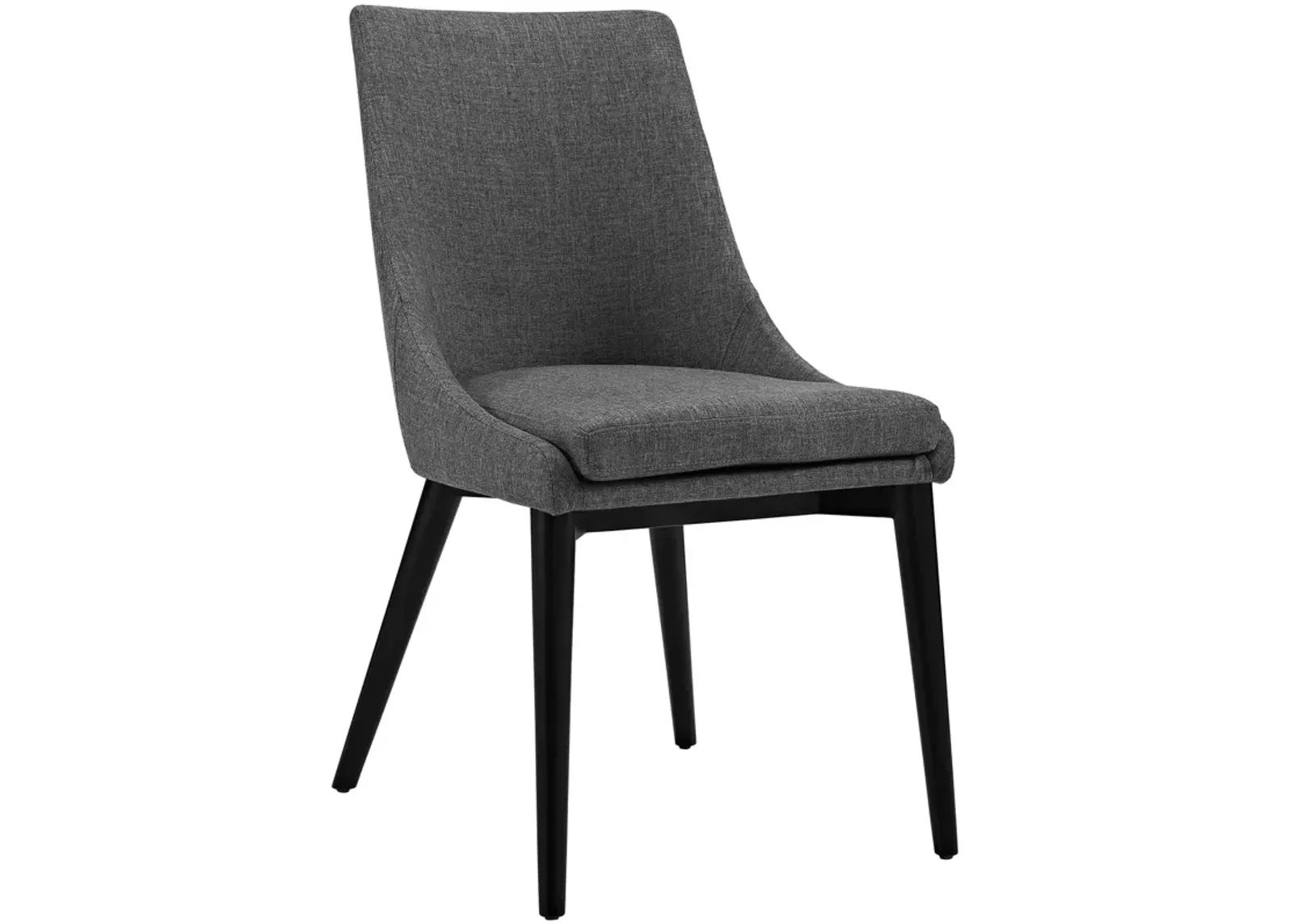 Viscount Fabric Dining Chair, Gray-Benzara