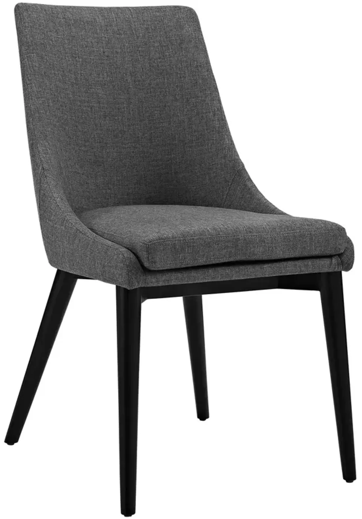 Viscount Fabric Dining Chair, Gray-Benzara