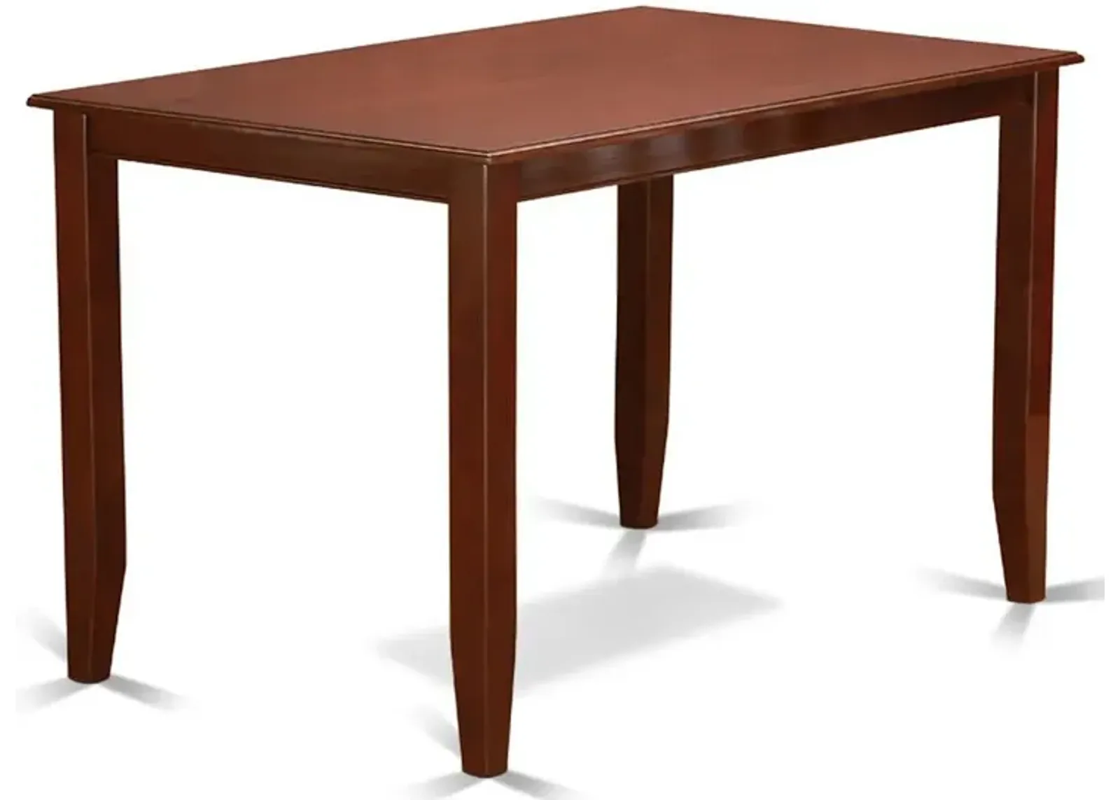 East West Furniture Buckland  Counter  Height  Rectangular  Table  30x48  in  Mahogany  Finish