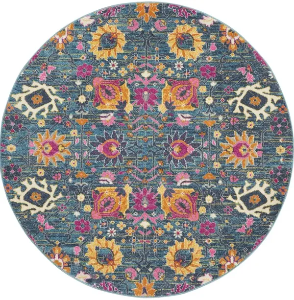 Passion PSN01 Denim 5'3" x 7'3" Rug