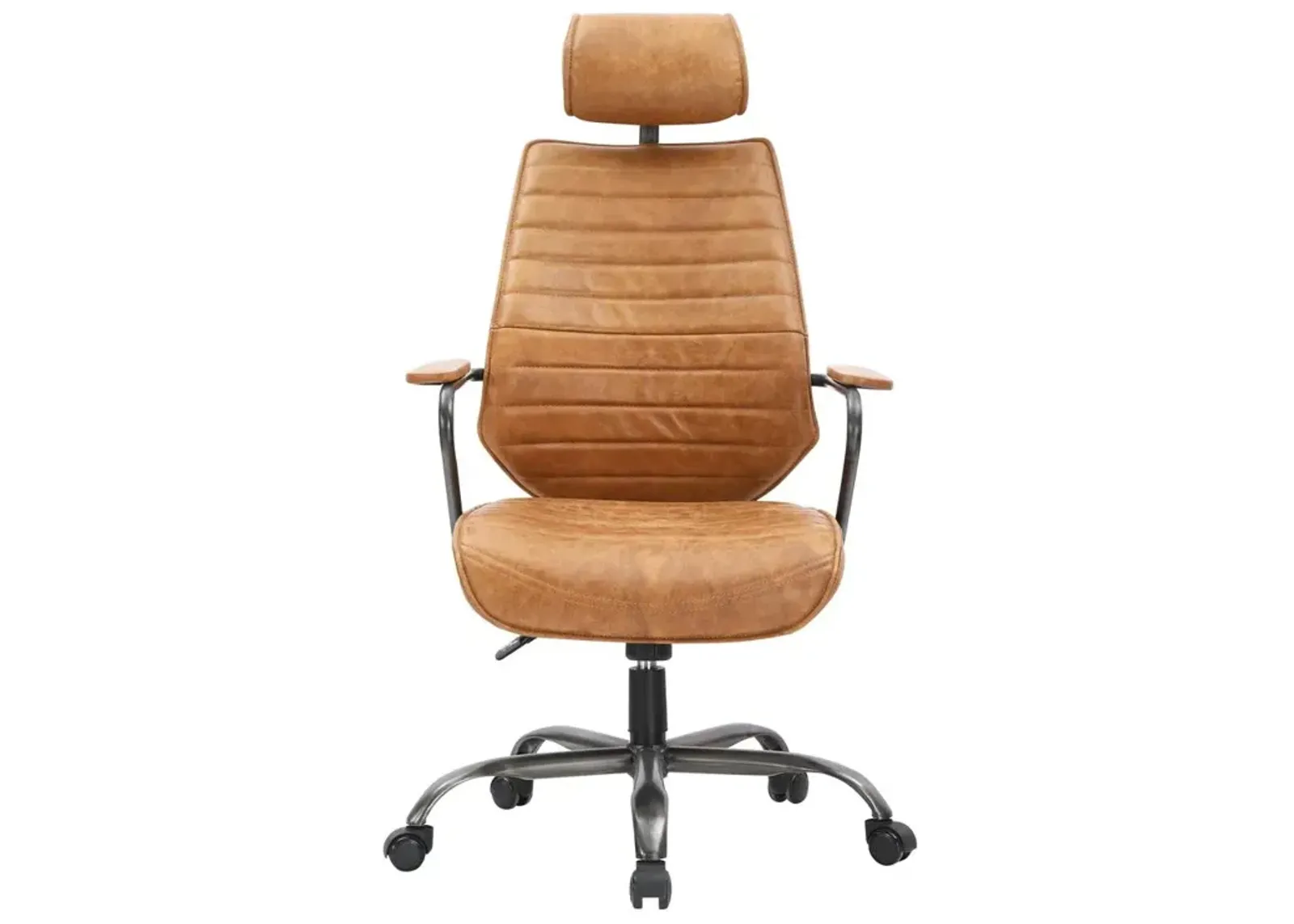 Luxury Executive Cognac Leather Office Chair, Belen Kox