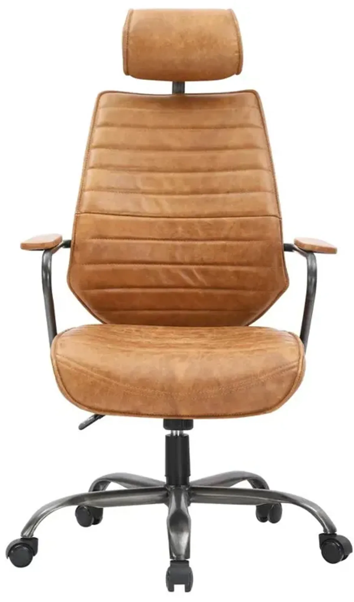 Luxury Executive Cognac Leather Office Chair, Belen Kox