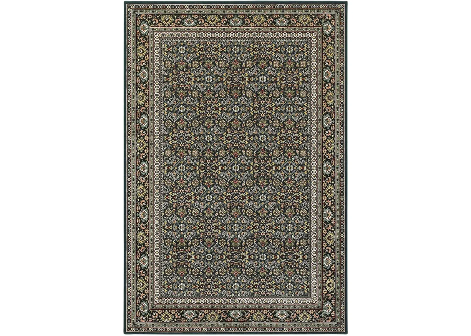 Kashan 1'10" x 3' Navy Rug