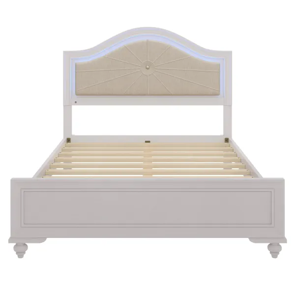 Merax Platform Bed with LED Light