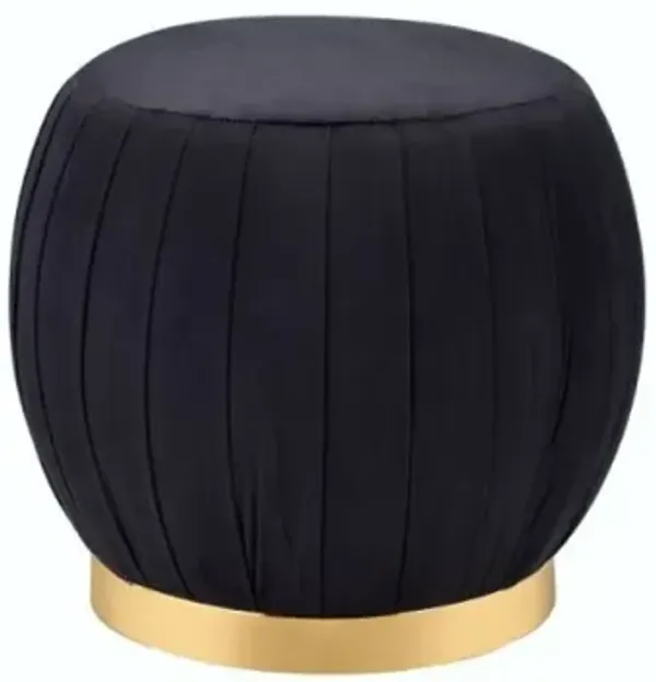 Zinnia Ottoman, Velvet & Gold