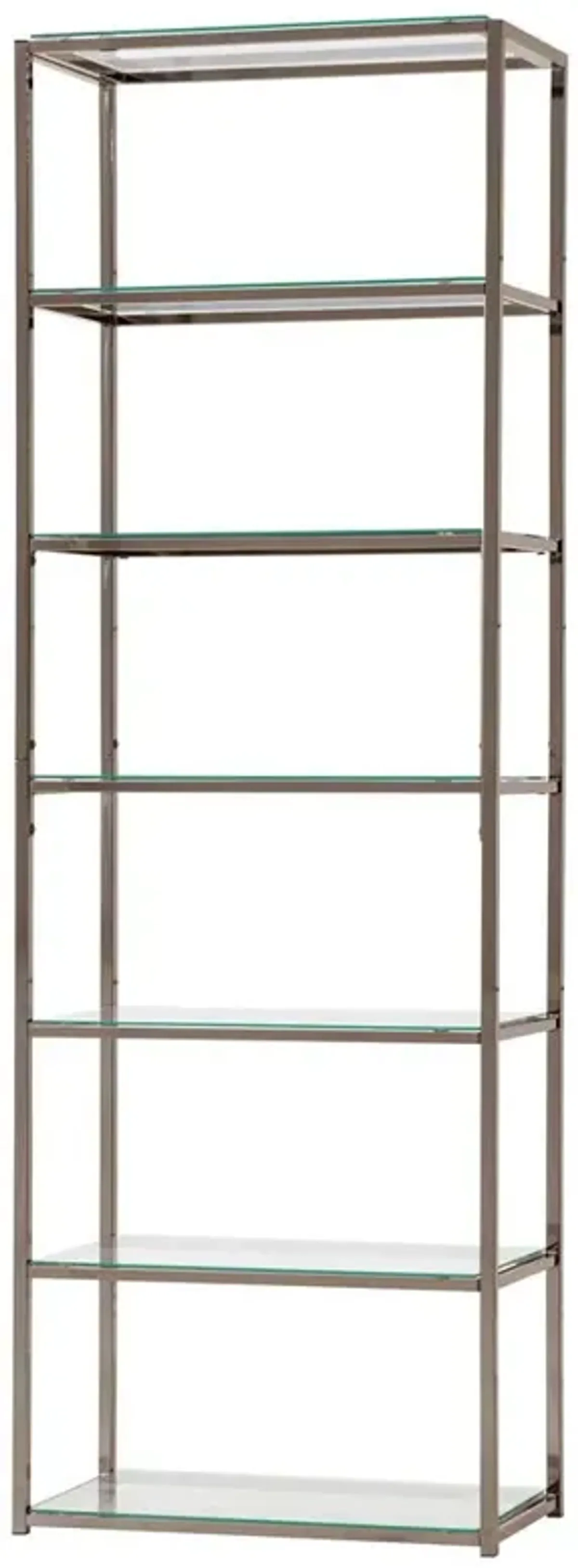 Kate 6-shelf Bookcase Black Nickel