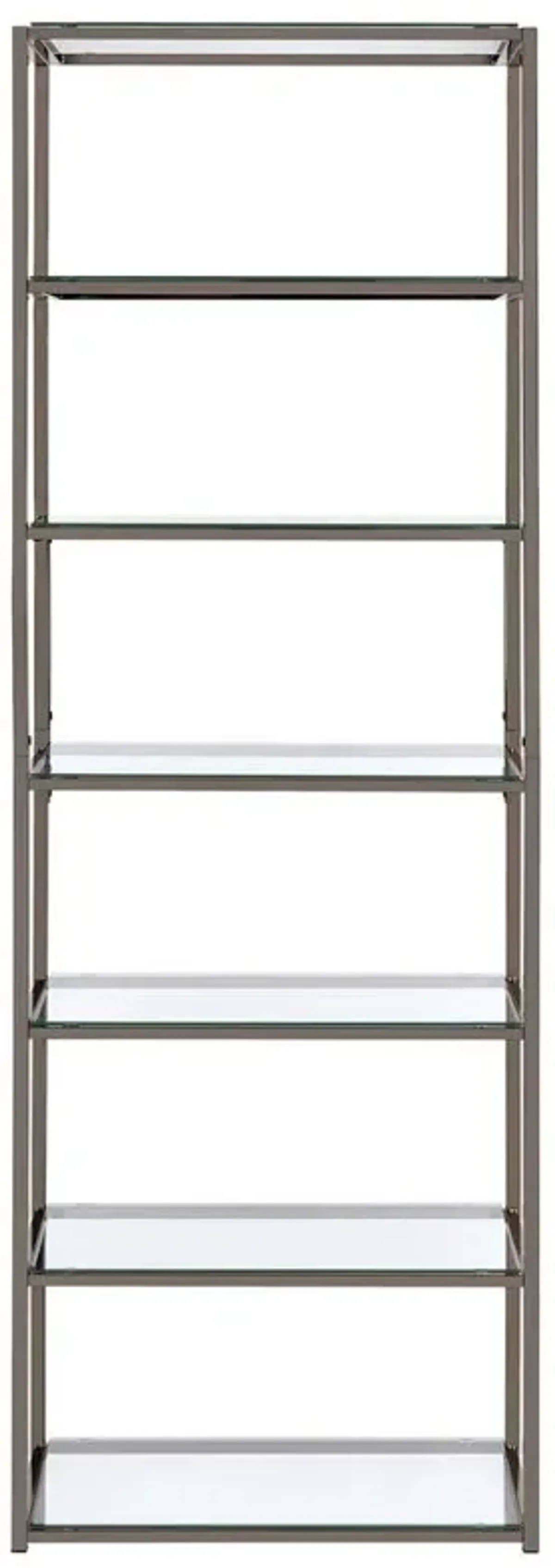 Kate 6-shelf Bookcase Black Nickel