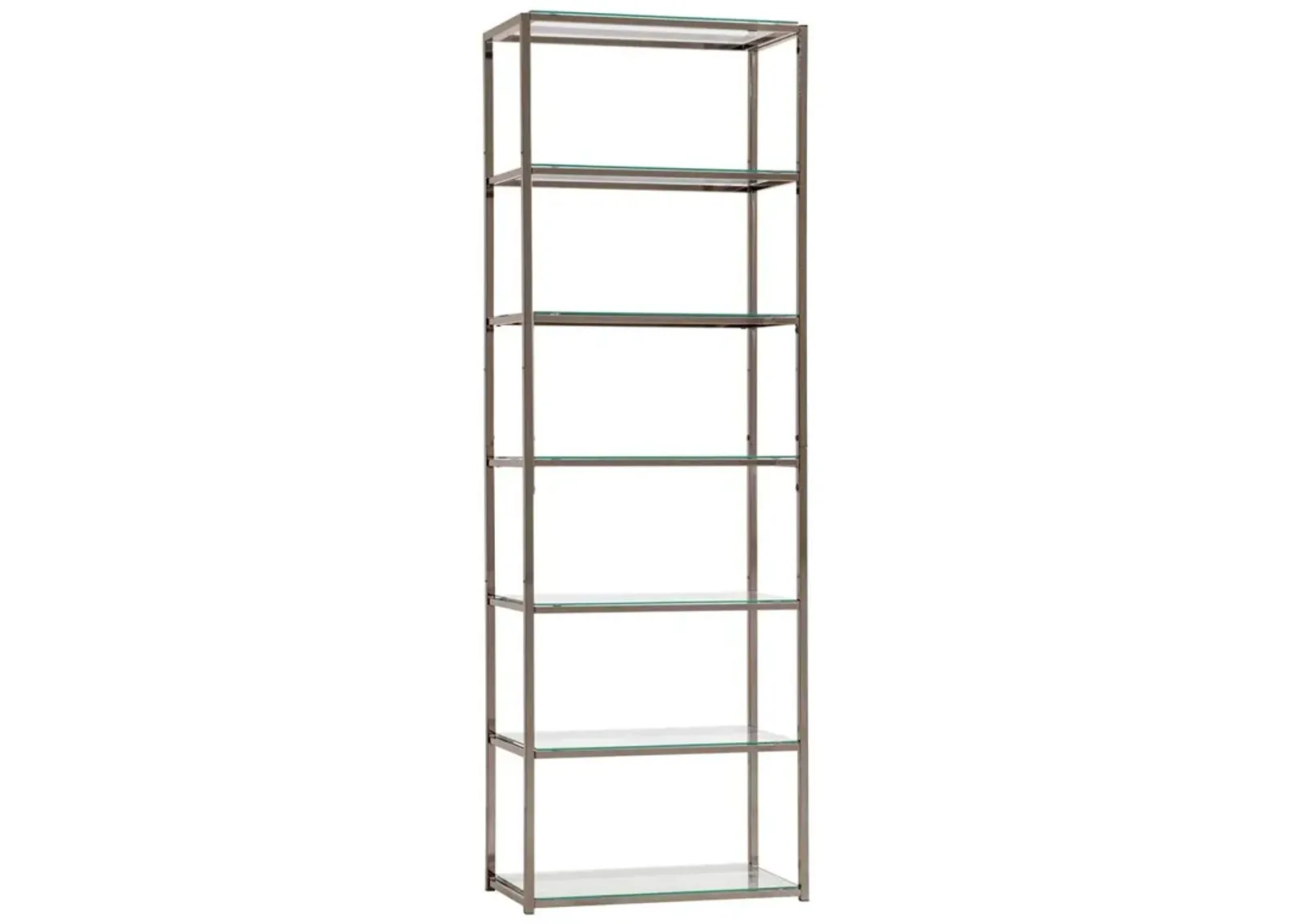 Kate 6-shelf Bookcase Black Nickel