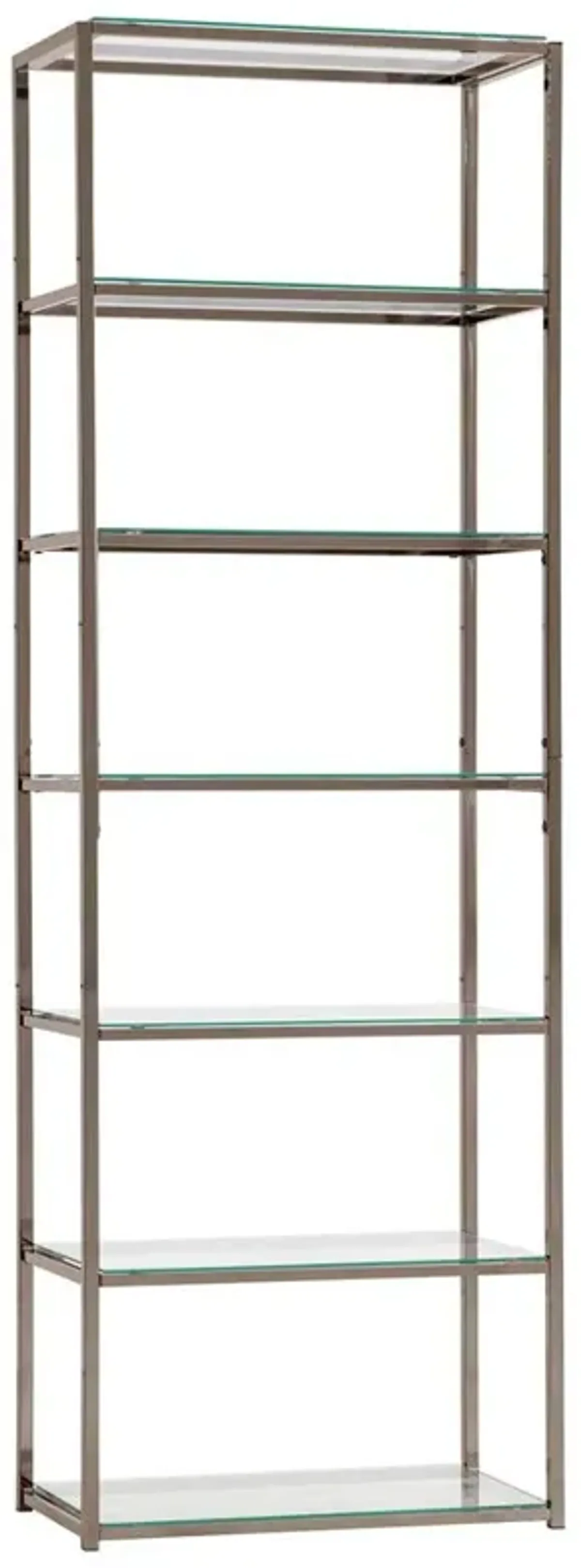 Kate 6-shelf Bookcase Black Nickel