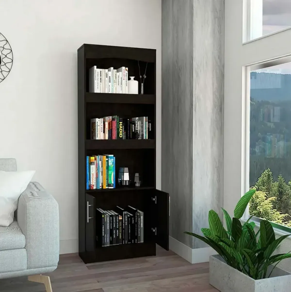 Bookcase Denver, Office, Black