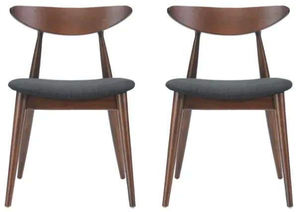 Streamdale Mid-Century Modern Upholstered Rubberwood Chair