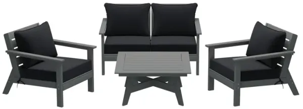 WestinTrends Outdoor 5-Piece Modular Sectional Patio Furniture Sofa Set