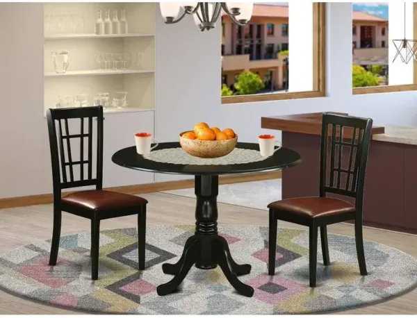 3 Pc Dining room set -Dining Table and 2 Dining Chairs