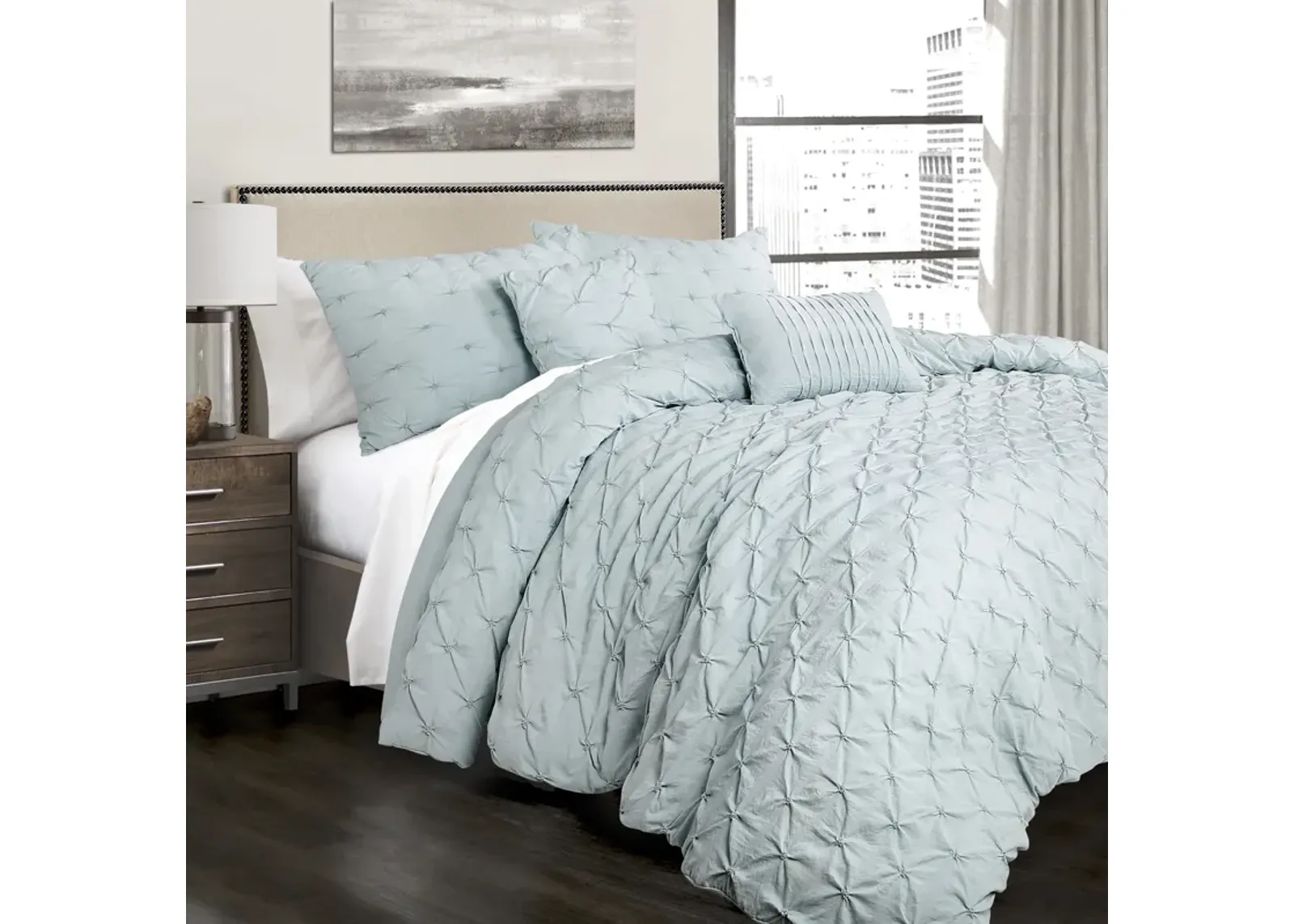 Ravello Pintuck Comforter 5-Pc Set