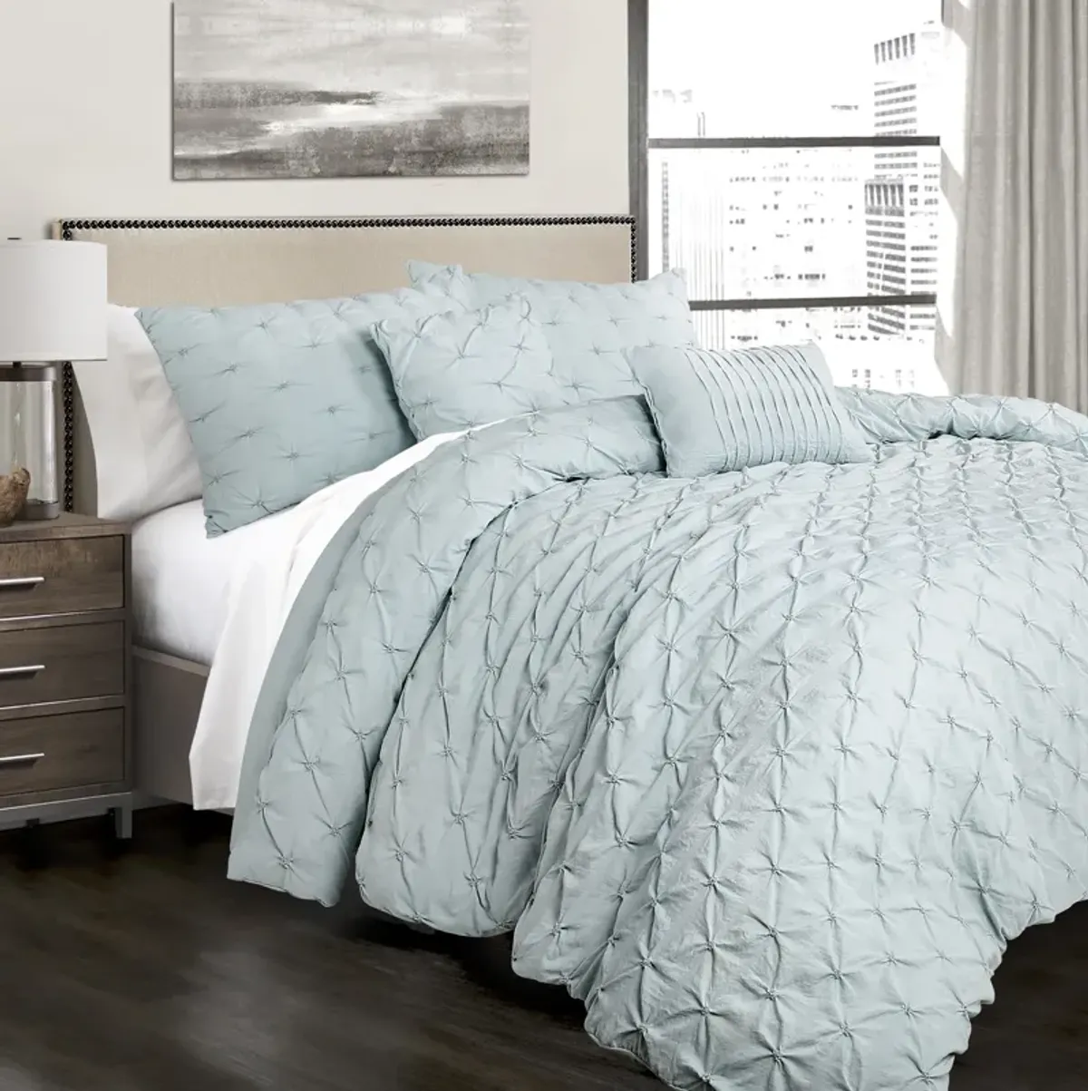 Ravello Pintuck Comforter 5-Pc Set