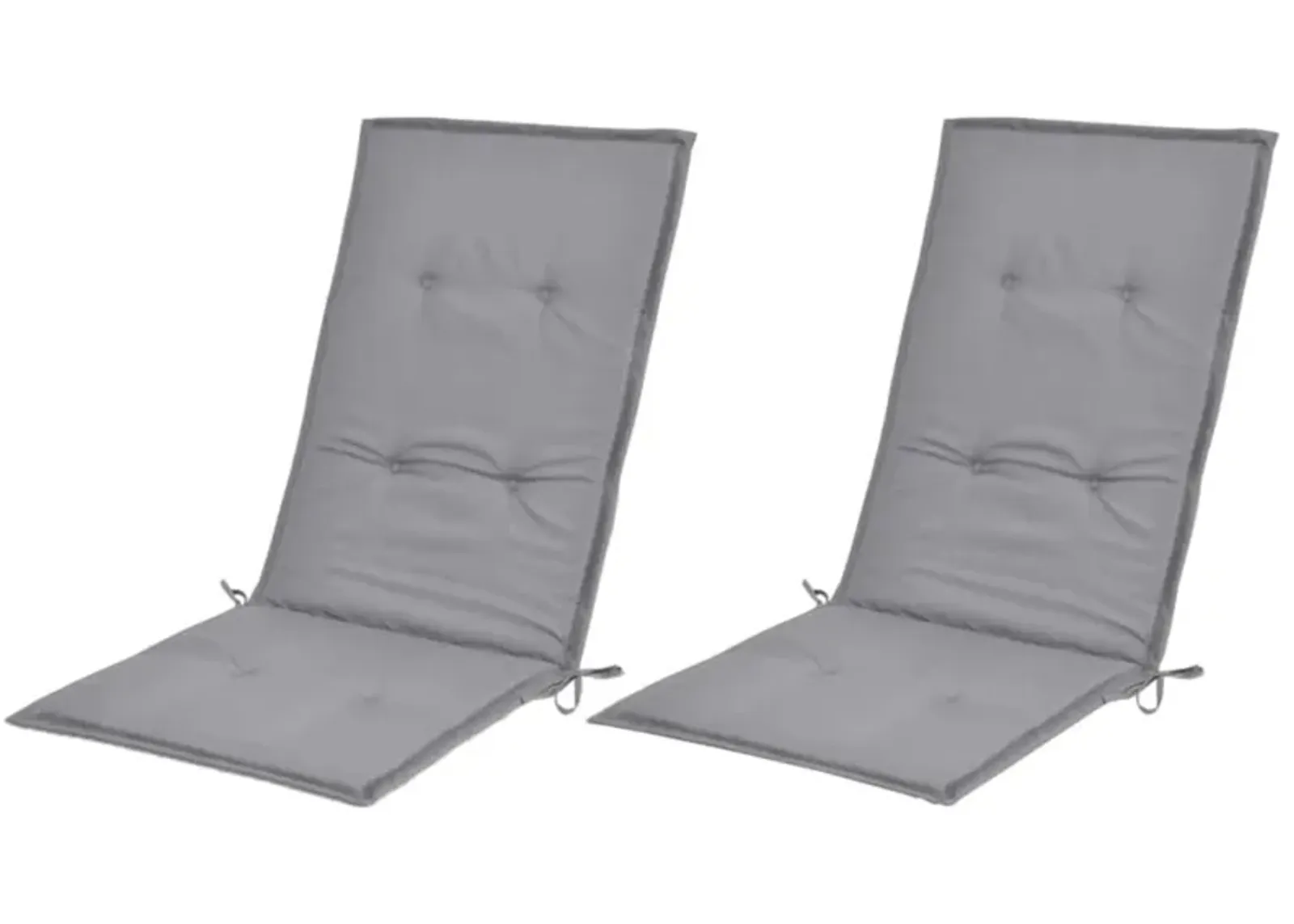 vidaXL Garden Chair Cushions 2 pcs Gray 47.2"x19.7"x1.18"