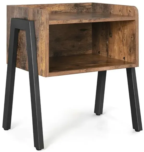 Stackable Nightstand – End Table with Storage Cabinet for Small Spaces