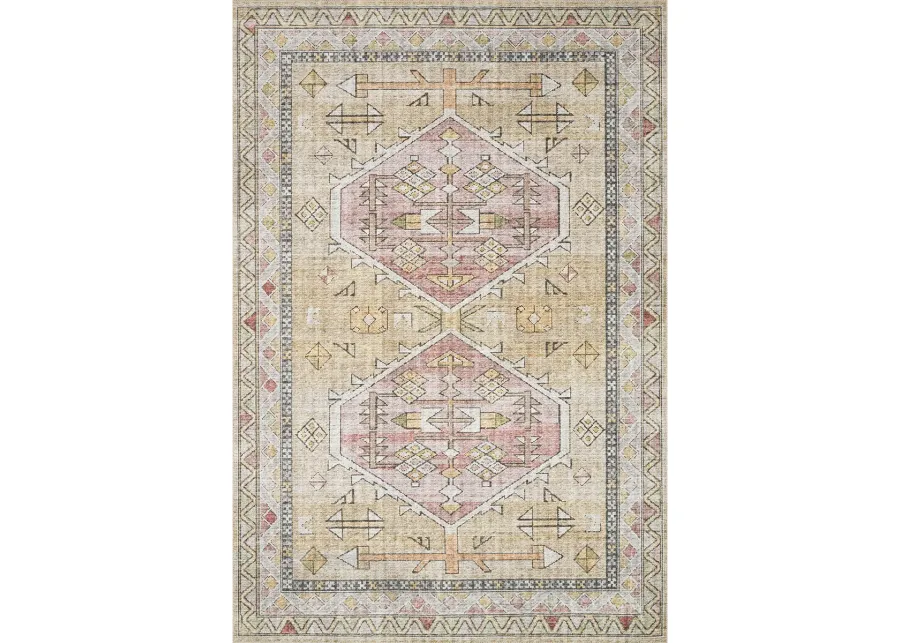 Skye SKY04 Gold/Blush 8' x 8' Round Rug