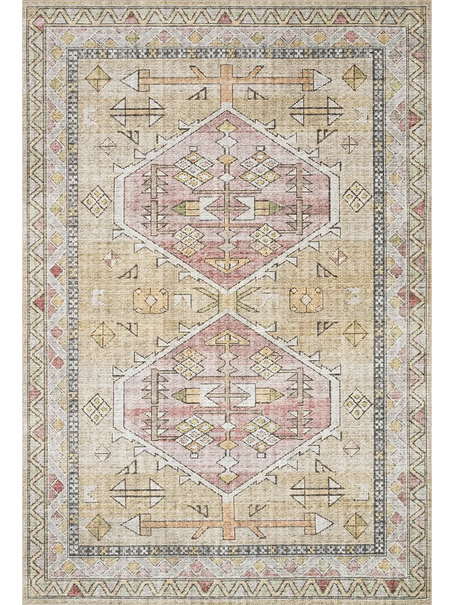 Skye SKY04 Gold/Blush 8' x 8' Round Rug