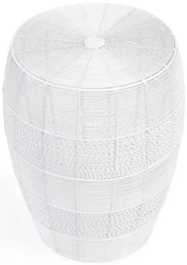 Butler Specialty Bellarose  Metal Side Table, White
