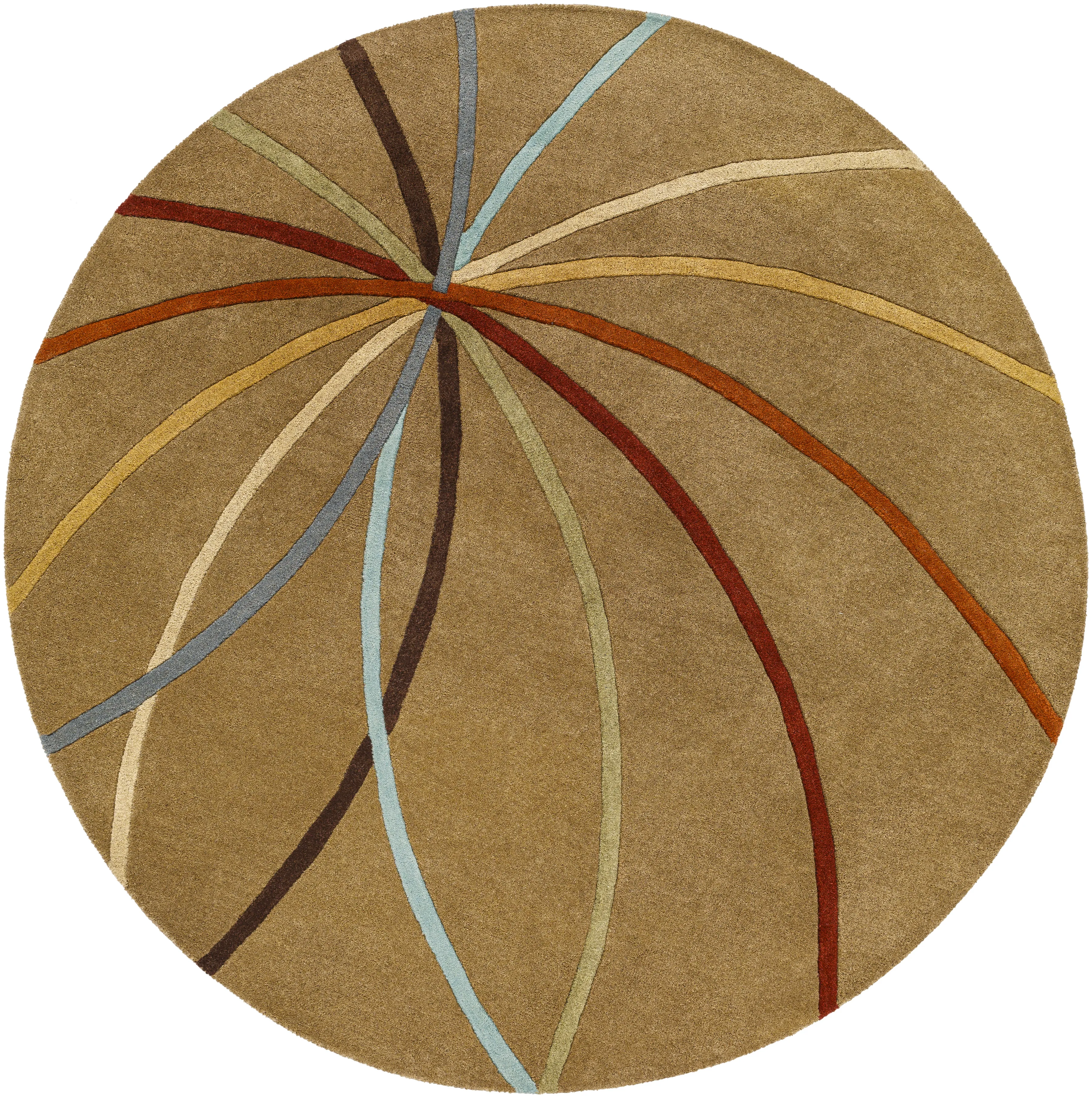 Forum FM-7072 8' Round Beige Rug