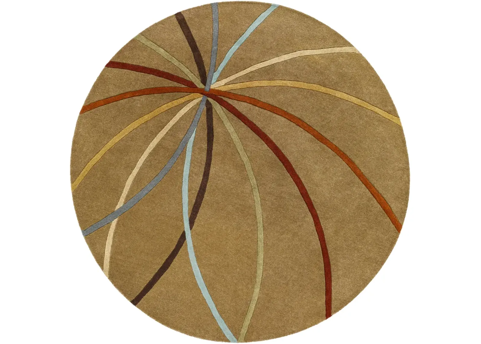 Forum FM-7072 8' Round Beige Rug