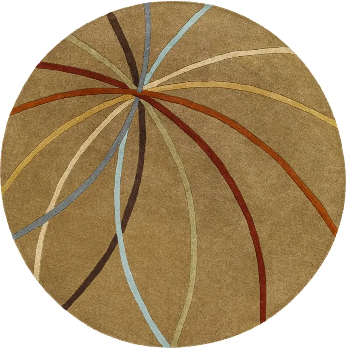 Forum FM-7072 8' Round Beige Rug